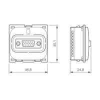Módulo Tomada Multimídia Hd15 Branco